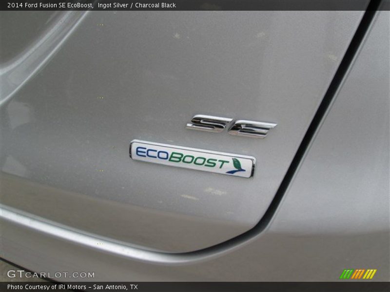 Ingot Silver / Charcoal Black 2014 Ford Fusion SE EcoBoost