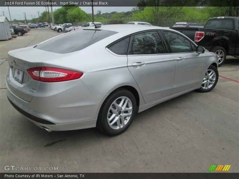 Ingot Silver / Charcoal Black 2014 Ford Fusion SE EcoBoost