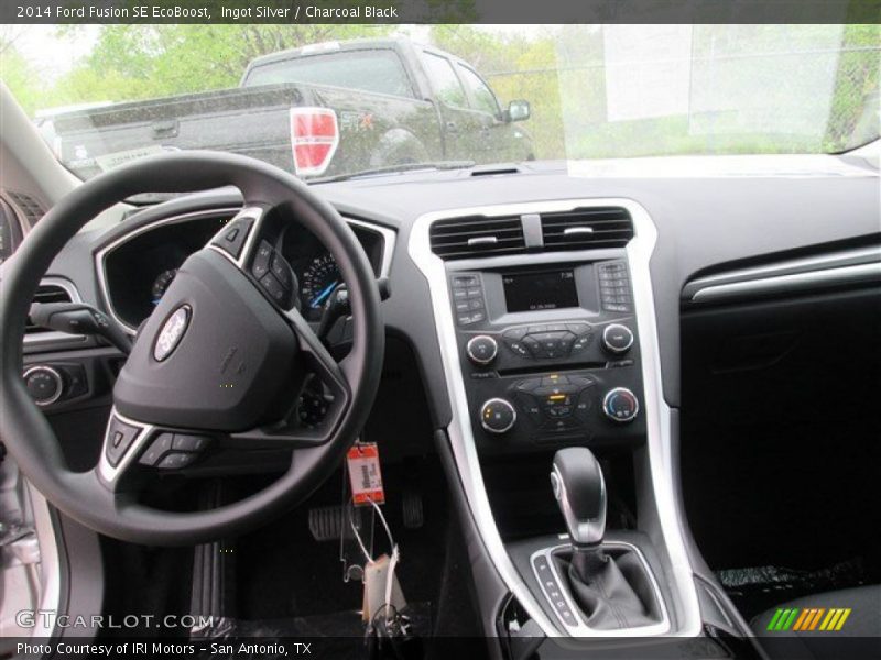 Ingot Silver / Charcoal Black 2014 Ford Fusion SE EcoBoost