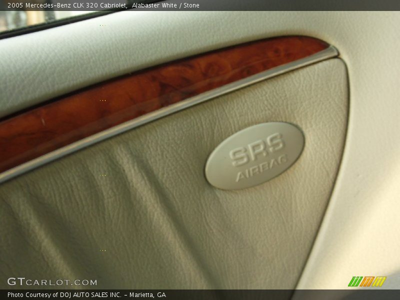 Alabaster White / Stone 2005 Mercedes-Benz CLK 320 Cabriolet