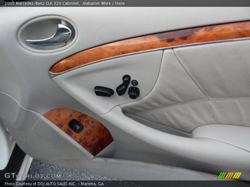 Alabaster White / Stone 2005 Mercedes-Benz CLK 320 Cabriolet