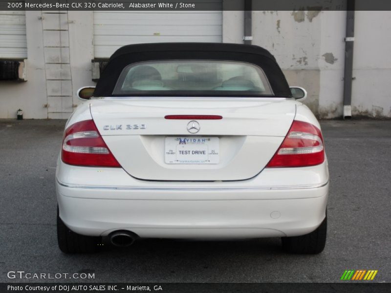 Alabaster White / Stone 2005 Mercedes-Benz CLK 320 Cabriolet