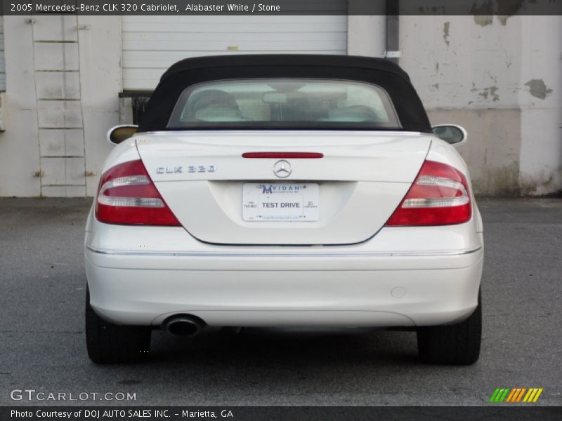 Alabaster White / Stone 2005 Mercedes-Benz CLK 320 Cabriolet