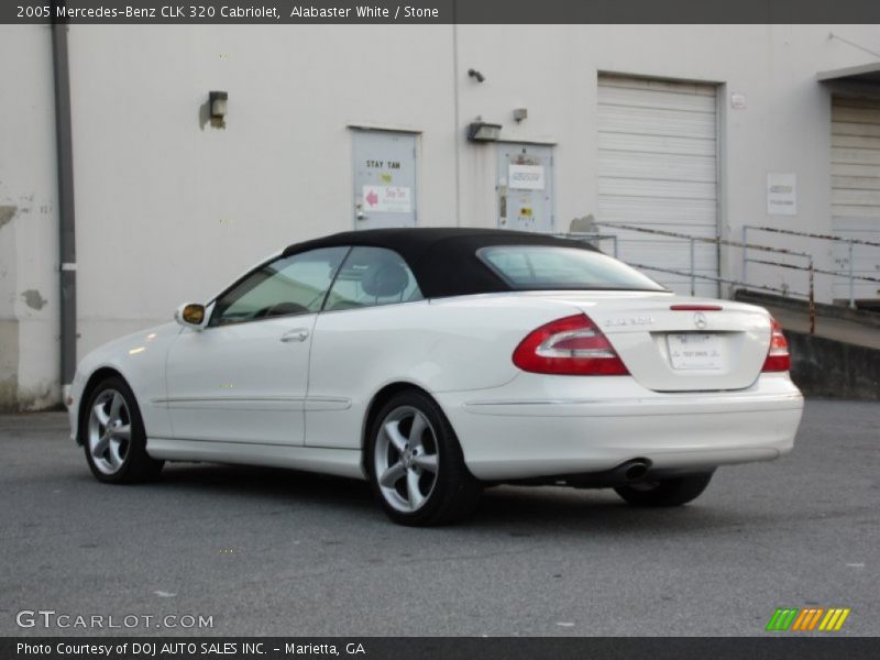 Alabaster White / Stone 2005 Mercedes-Benz CLK 320 Cabriolet