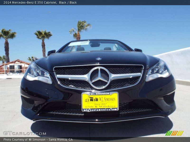 Black / Black 2014 Mercedes-Benz E 350 Cabriolet