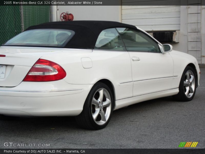 Alabaster White / Stone 2005 Mercedes-Benz CLK 320 Cabriolet