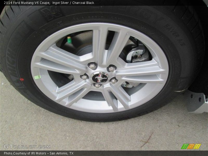 Ingot Silver / Charcoal Black 2014 Ford Mustang V6 Coupe