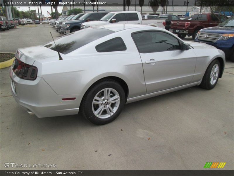 Ingot Silver / Charcoal Black 2014 Ford Mustang V6 Coupe