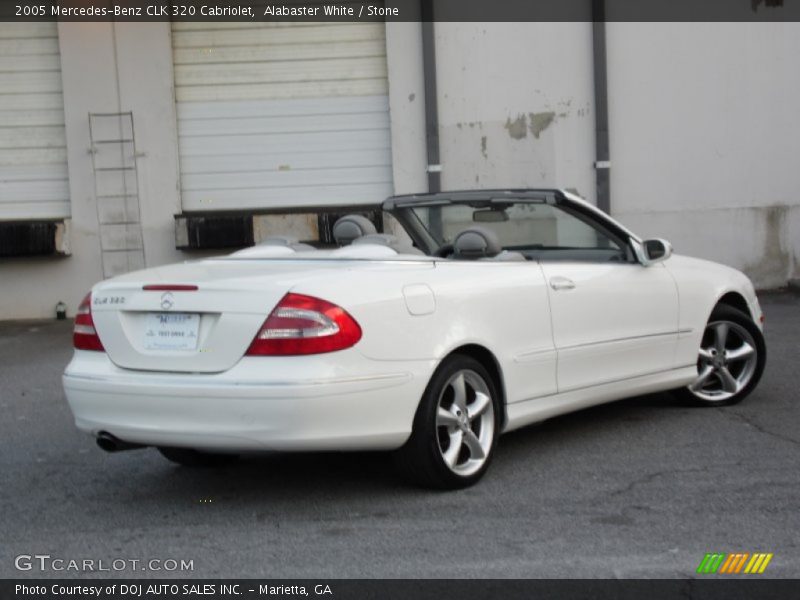 Alabaster White / Stone 2005 Mercedes-Benz CLK 320 Cabriolet