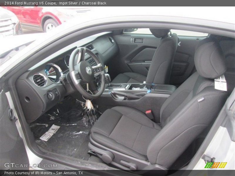 Ingot Silver / Charcoal Black 2014 Ford Mustang V6 Coupe