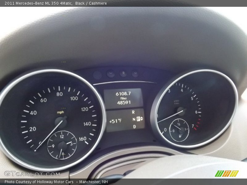 Black / Cashmere 2011 Mercedes-Benz ML 350 4Matic