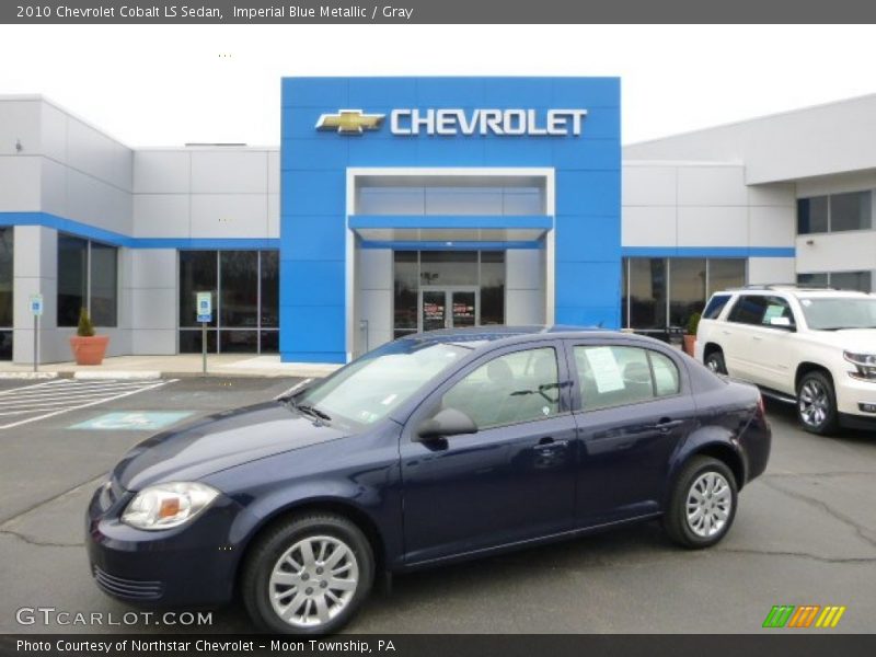 Imperial Blue Metallic / Gray 2010 Chevrolet Cobalt LS Sedan