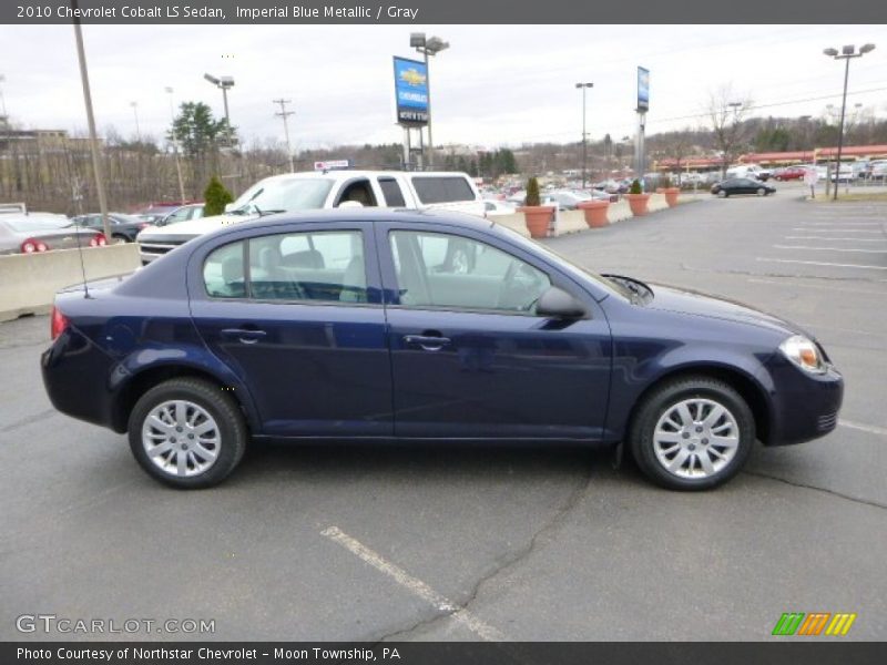 Imperial Blue Metallic / Gray 2010 Chevrolet Cobalt LS Sedan