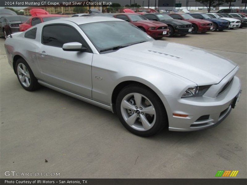 Ingot Silver / Charcoal Black 2014 Ford Mustang GT Coupe