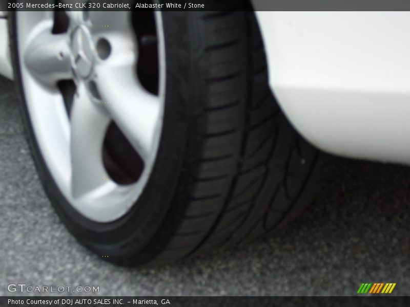 Alabaster White / Stone 2005 Mercedes-Benz CLK 320 Cabriolet