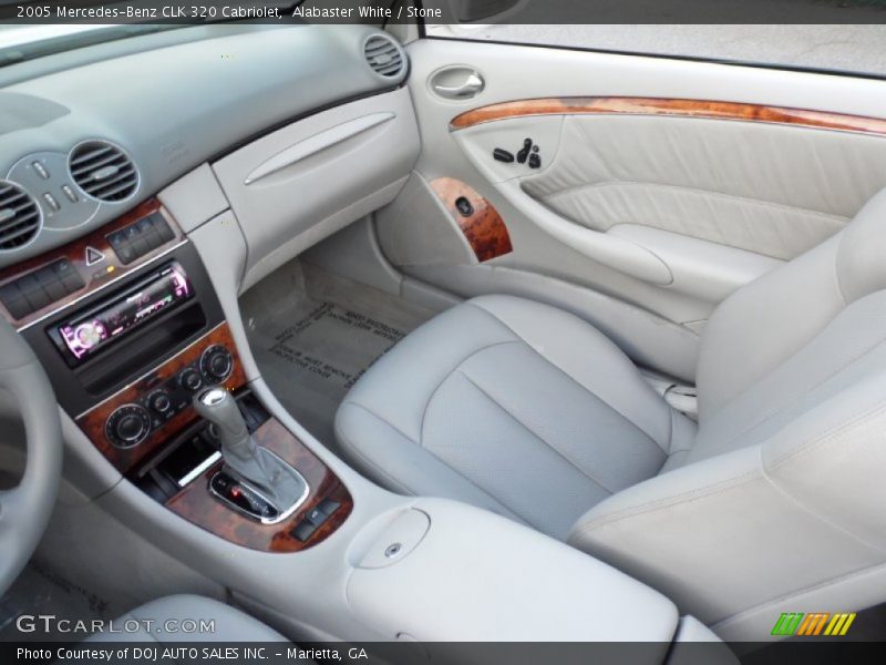 Alabaster White / Stone 2005 Mercedes-Benz CLK 320 Cabriolet