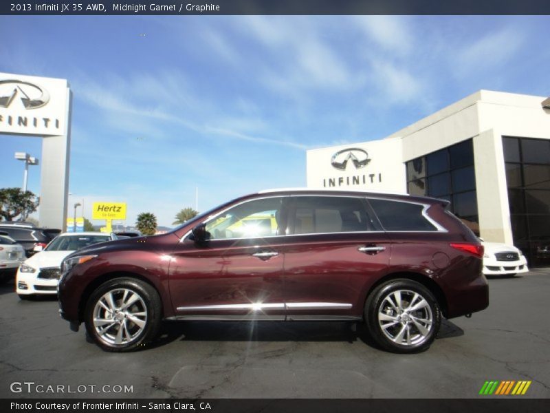 Midnight Garnet / Graphite 2013 Infiniti JX 35 AWD