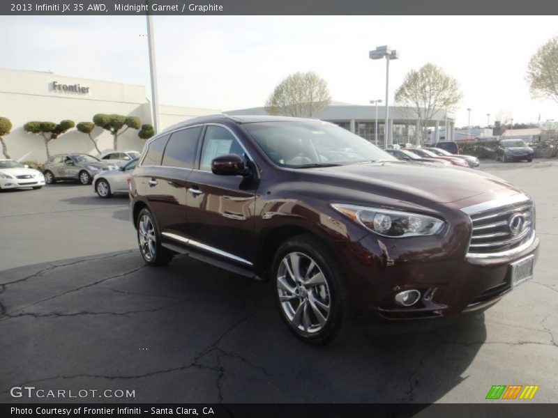 Midnight Garnet / Graphite 2013 Infiniti JX 35 AWD