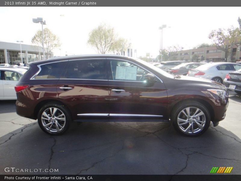 Midnight Garnet / Graphite 2013 Infiniti JX 35 AWD