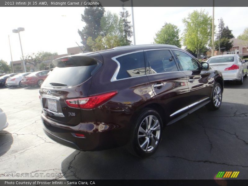 Midnight Garnet / Graphite 2013 Infiniti JX 35 AWD