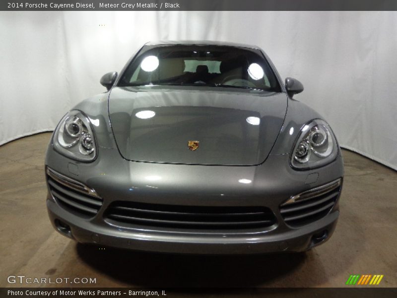 Meteor Grey Metallic / Black 2014 Porsche Cayenne Diesel