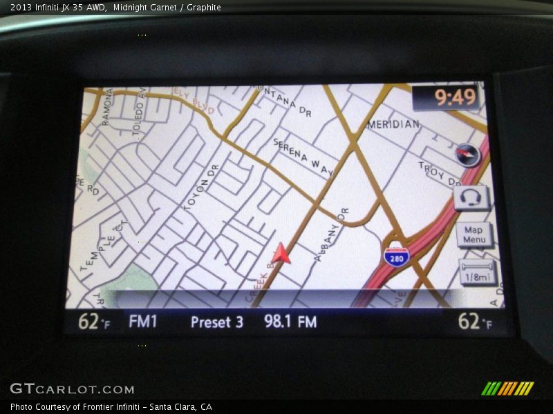 Midnight Garnet / Graphite 2013 Infiniti JX 35 AWD