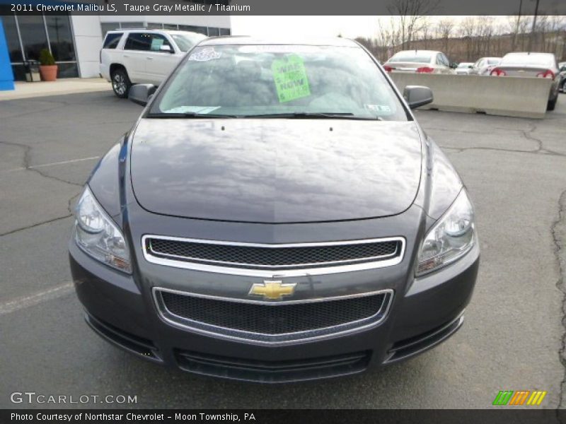 Taupe Gray Metallic / Titanium 2011 Chevrolet Malibu LS