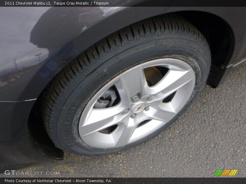 Taupe Gray Metallic / Titanium 2011 Chevrolet Malibu LS