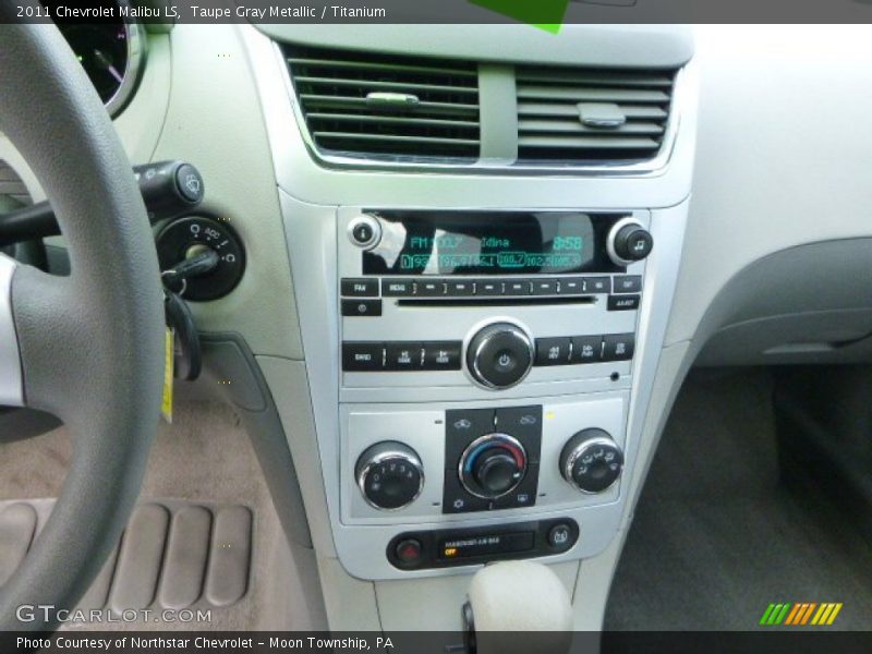 Taupe Gray Metallic / Titanium 2011 Chevrolet Malibu LS