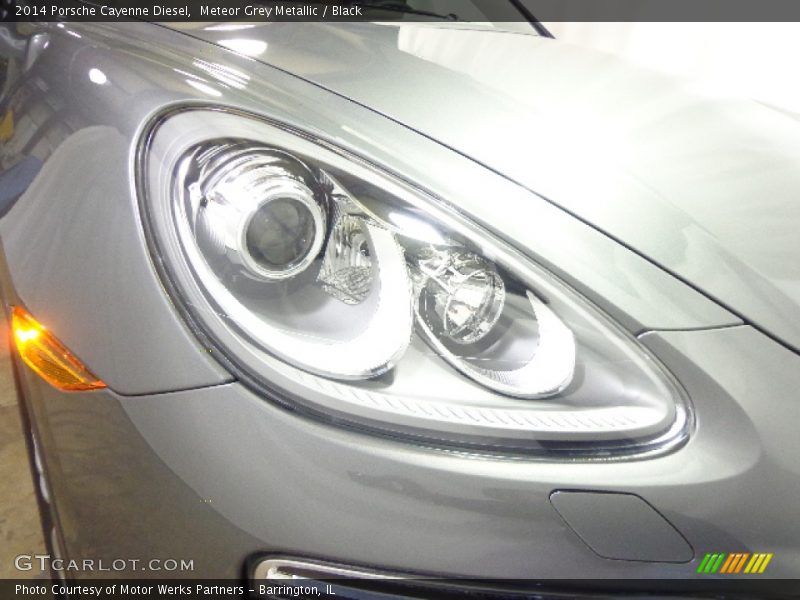 Meteor Grey Metallic / Black 2014 Porsche Cayenne Diesel