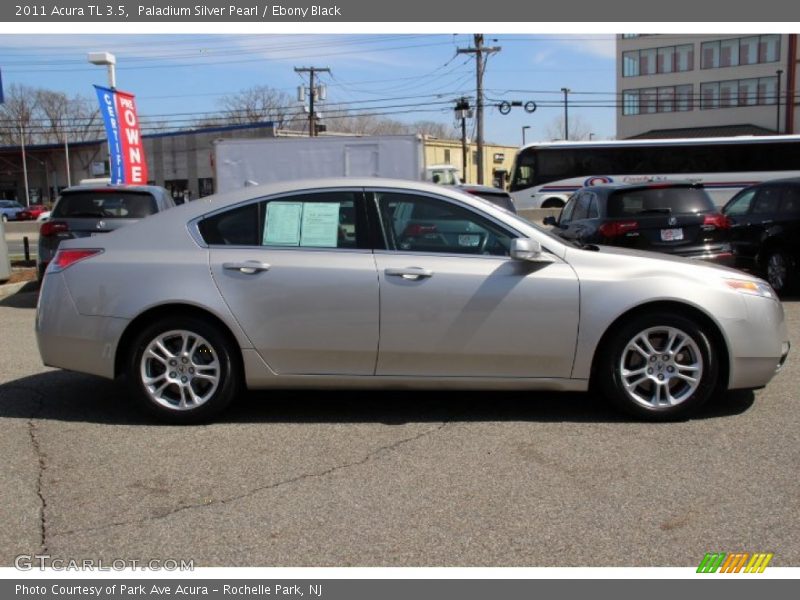 Paladium Silver Pearl / Ebony Black 2011 Acura TL 3.5