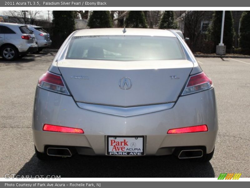 Paladium Silver Pearl / Ebony Black 2011 Acura TL 3.5