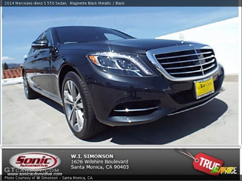 Magnetite Black Metallic / Black 2014 Mercedes-Benz S 550 Sedan