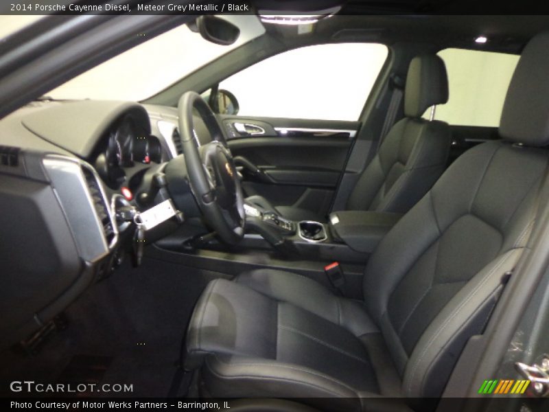 Meteor Grey Metallic / Black 2014 Porsche Cayenne Diesel