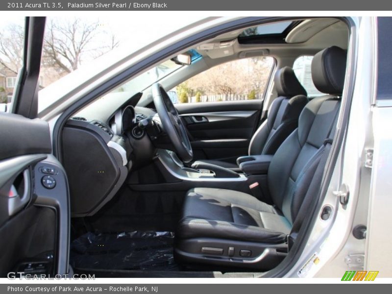 Paladium Silver Pearl / Ebony Black 2011 Acura TL 3.5