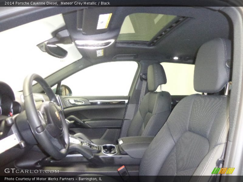 Meteor Grey Metallic / Black 2014 Porsche Cayenne Diesel