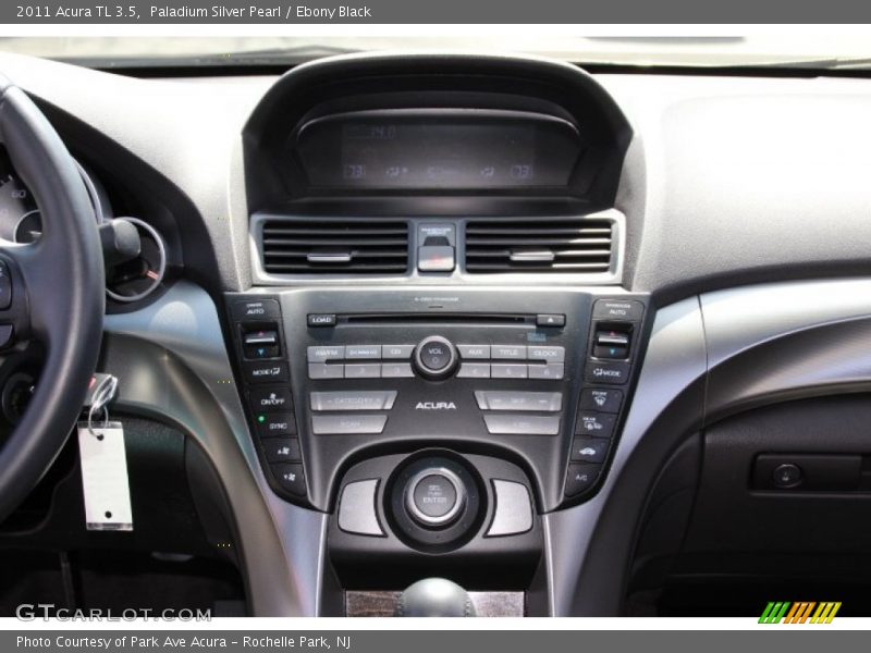 Paladium Silver Pearl / Ebony Black 2011 Acura TL 3.5