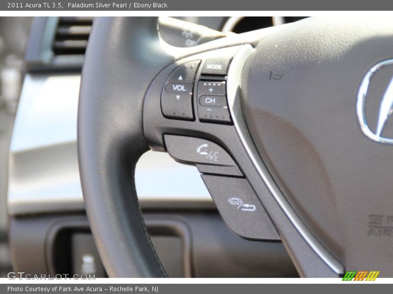 Paladium Silver Pearl / Ebony Black 2011 Acura TL 3.5