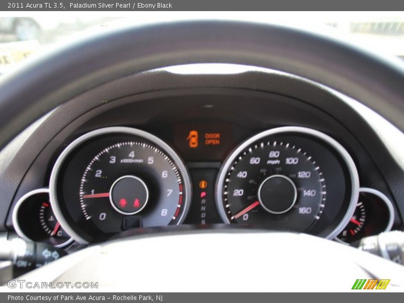 Paladium Silver Pearl / Ebony Black 2011 Acura TL 3.5