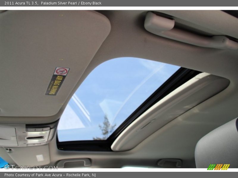 Paladium Silver Pearl / Ebony Black 2011 Acura TL 3.5