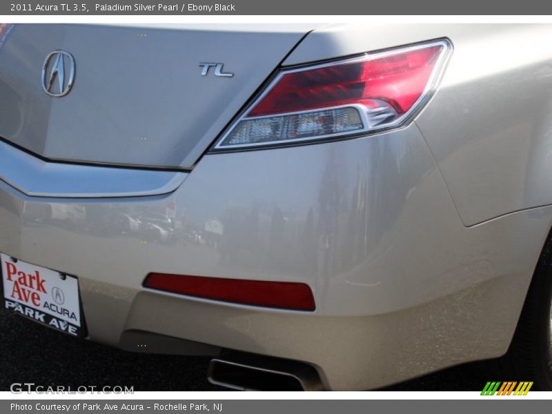 Paladium Silver Pearl / Ebony Black 2011 Acura TL 3.5