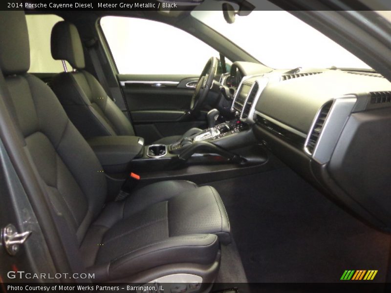 Meteor Grey Metallic / Black 2014 Porsche Cayenne Diesel