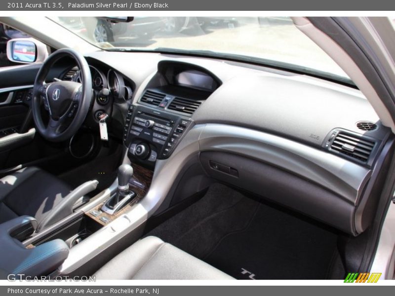 Paladium Silver Pearl / Ebony Black 2011 Acura TL 3.5
