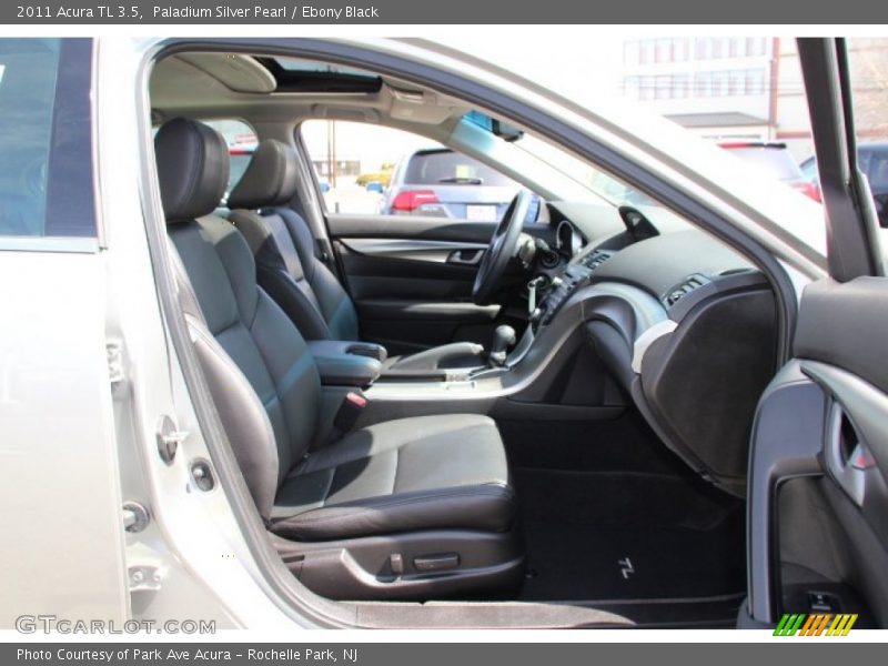 Paladium Silver Pearl / Ebony Black 2011 Acura TL 3.5