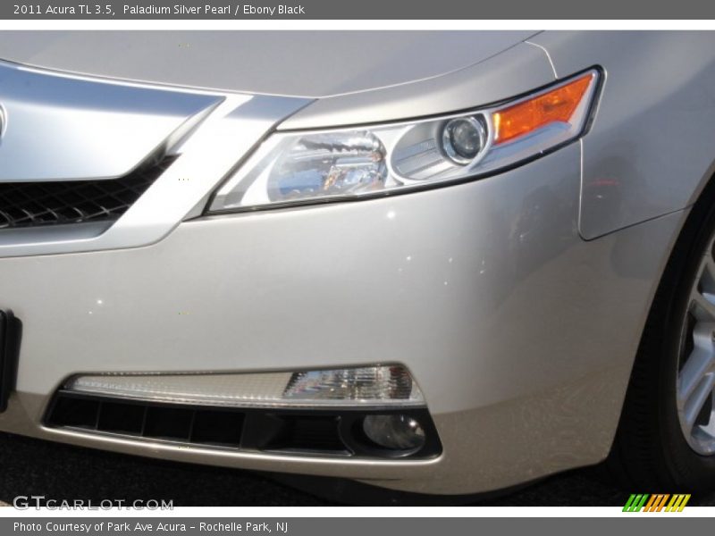 Paladium Silver Pearl / Ebony Black 2011 Acura TL 3.5