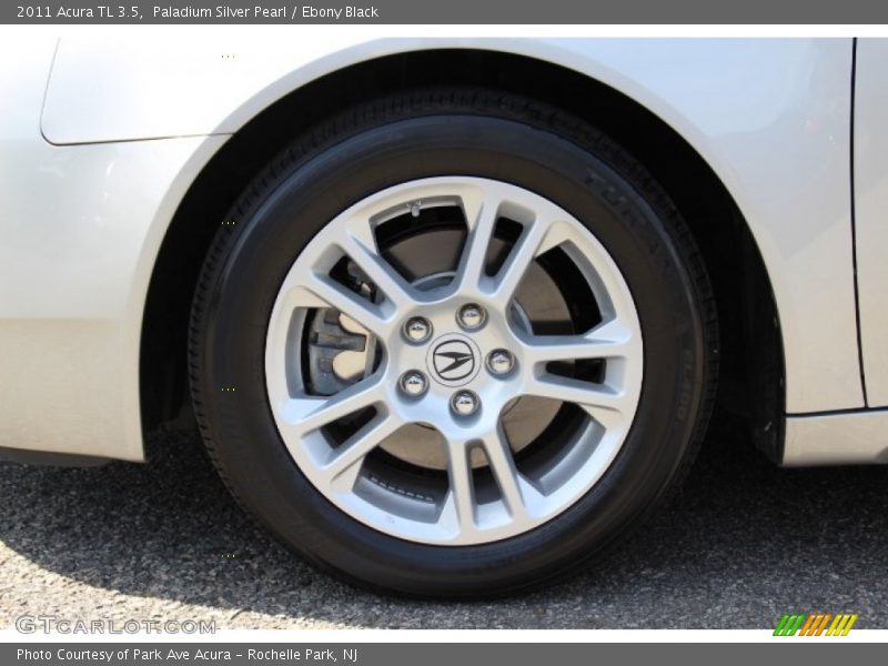 Paladium Silver Pearl / Ebony Black 2011 Acura TL 3.5