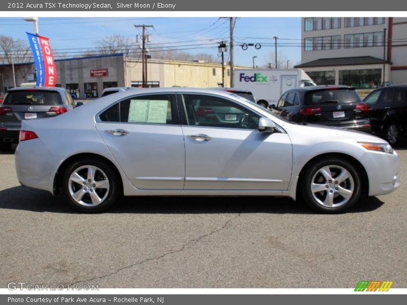 Silver Moon / Ebony 2012 Acura TSX Technology Sedan