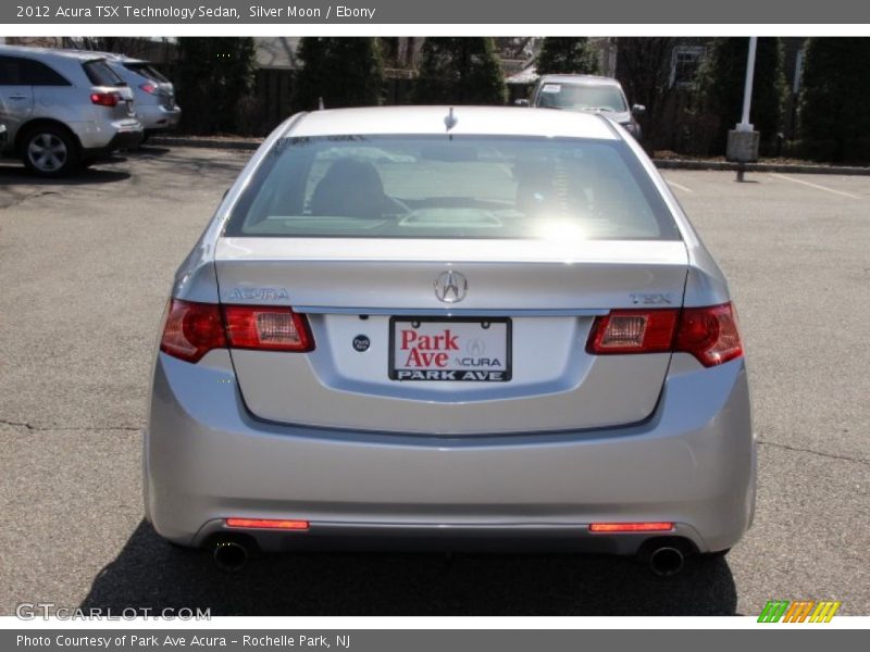 Silver Moon / Ebony 2012 Acura TSX Technology Sedan