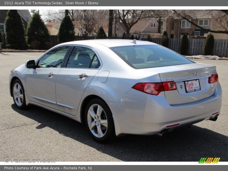 Silver Moon / Ebony 2012 Acura TSX Technology Sedan