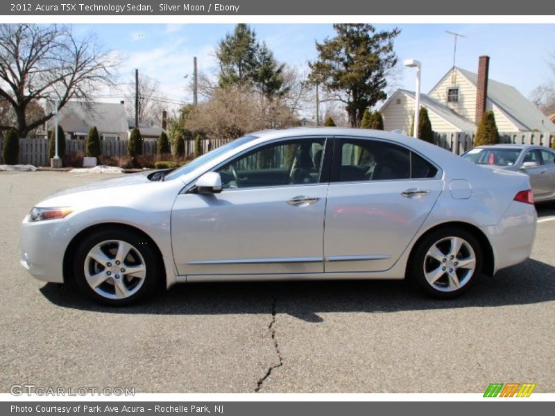 Silver Moon / Ebony 2012 Acura TSX Technology Sedan